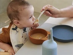 Liewood rabbit whale blue multi mix spisestel Cathy silikone (4-pack)